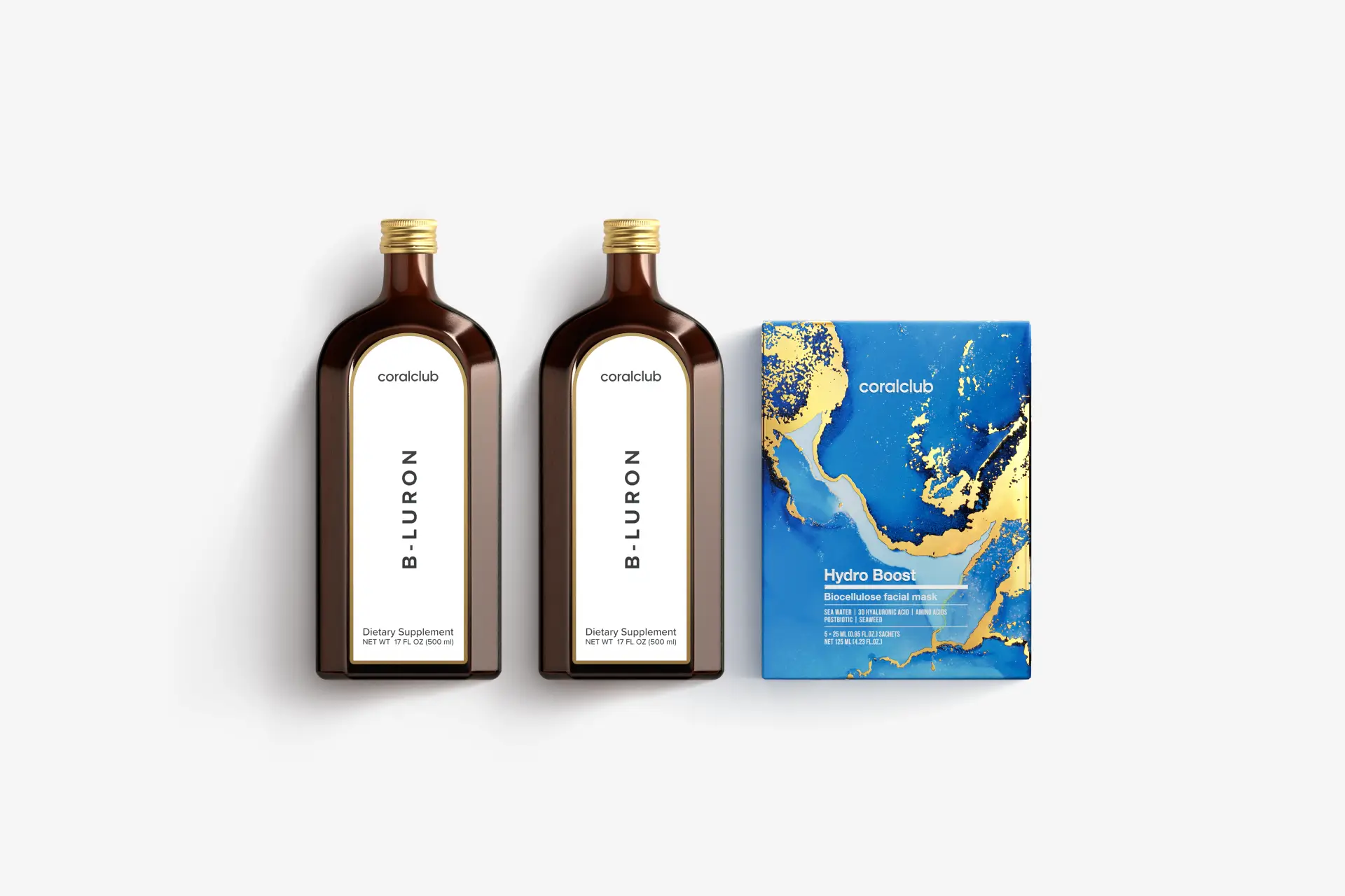 B-Luron + Hydro Boost bio-celulózová pleťová maska (5 sáčků)